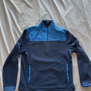 Southern Tide Blue Lightweight 3/4 Zip jacket